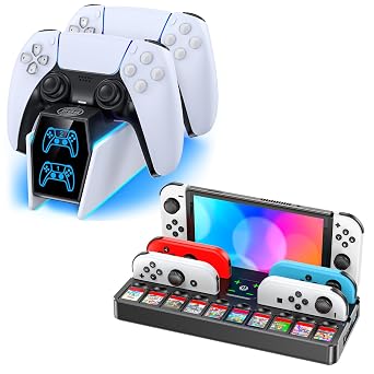 PS5 Controller Charging Station & Switch Docking Station