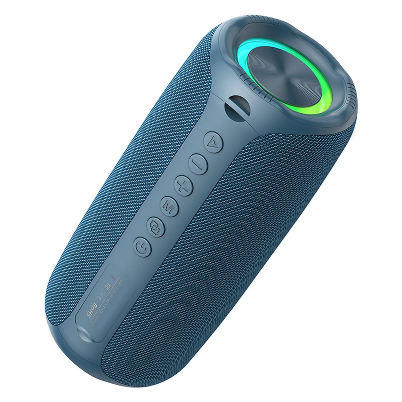 Ejoyous Altoparlante Portatile Wireless con Driver Full Range da 52 Mm, Altoparlante Wireless BT 5.4, Luci RGB, 3600 MAh Ricaricabile, Portata 10 M per Giochi all'aperto per Feste in Casa (BLUE)