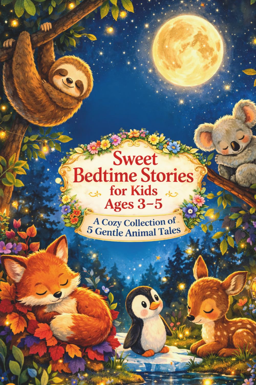 Sweet Bedtime Stories for Kids Ages 3–5: A Cozy Collection of 5 Gentle Animal Tales for Sleepy Nights and Peaceful Dreams (Lunabu’s World)