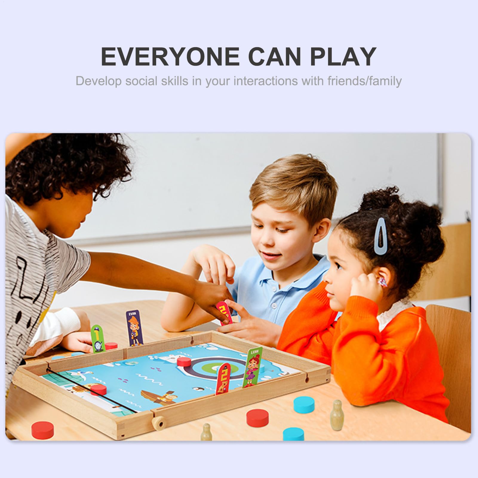 Juego De Hockey De Mesa Juguete Deportivo de Interior | Juego Deportivo de Hockey de Escritorio para Sala Dormitorio Apartamento Aula Niños Familia Amigos Compañeros de Clase