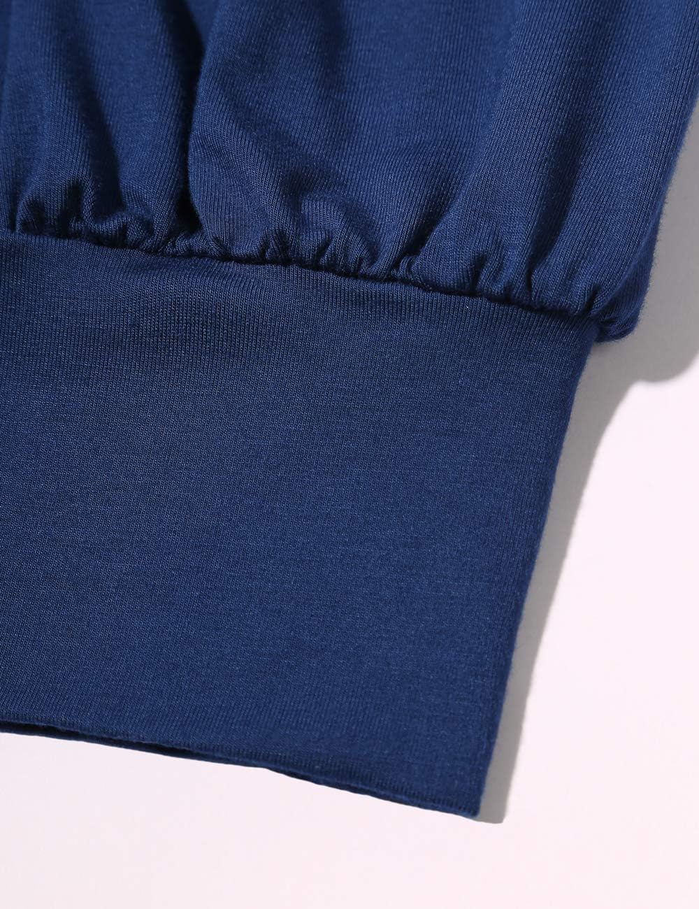 DJT Women's Short Sleeve Pleated Front Blouse Tunic Top Medium Navy/Vallarta Blue