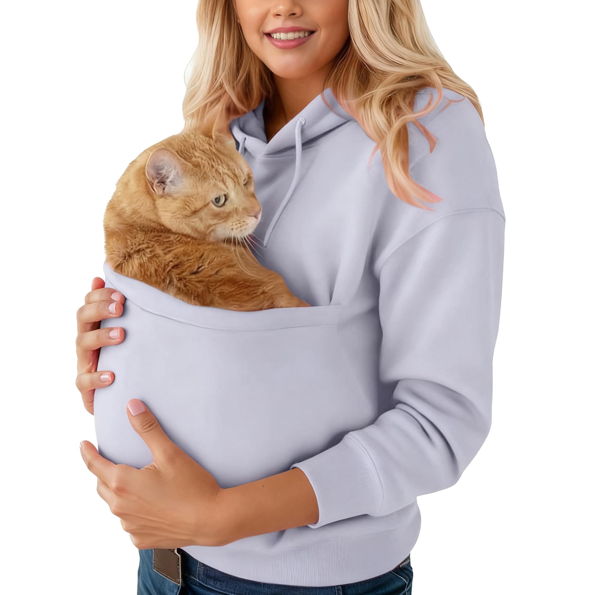 Sweat à capuche avec pochette pour chien et poche de transport