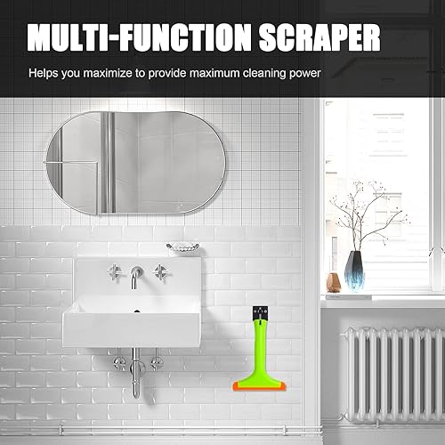 Miniatura 6 de Ziciner Escobilla de silicona pequeña para ventana, escobilla de agua para parabrisas de automóvil, escobilla multifuncional con hoja de 5.9