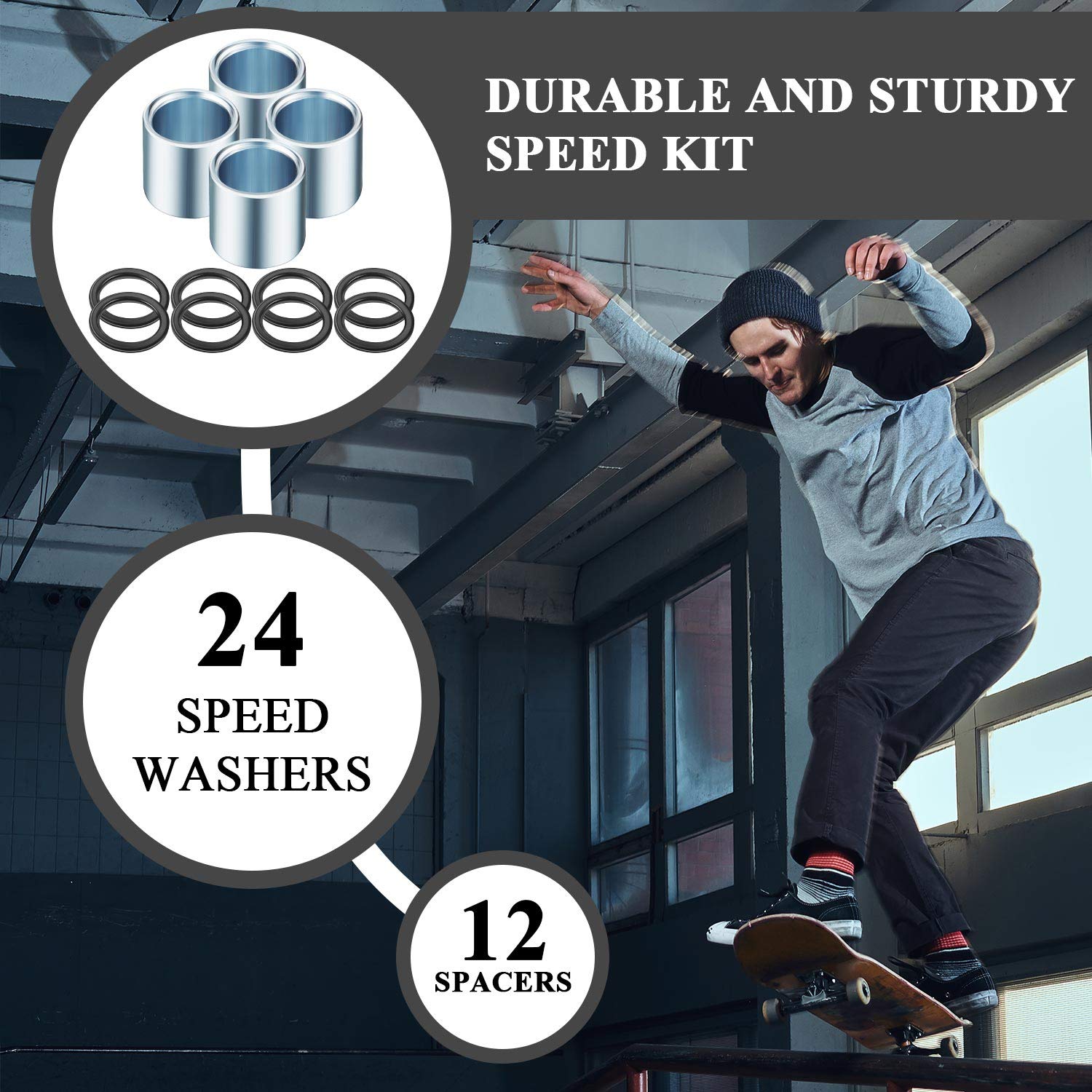Skateboard Bearing Spacers & Washers - Upgrade Your Ride -2