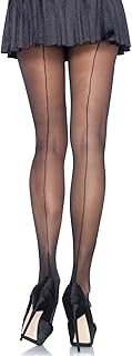 Leg Avenue womens Sheer Cuban Heel Backseam Pantyhose