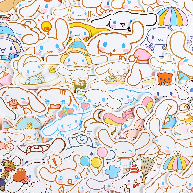 50Pcs Cute Stickers Kawaii Stickers Cinnamorolll Stickers Packs Stickers for Water Bottle Laptop Computer Phone Case Luggage Notebook Decals Stickers for Kids Teen Adults