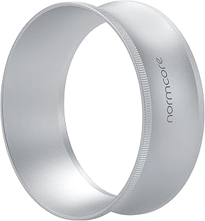 58mm Magnetic Dosing Funnel V2, Espresso Coffee Dosing Ring, 28mm Anodized Aluminum with 14 Neodymium Magnets Fits 58mm Portafilter, Silver