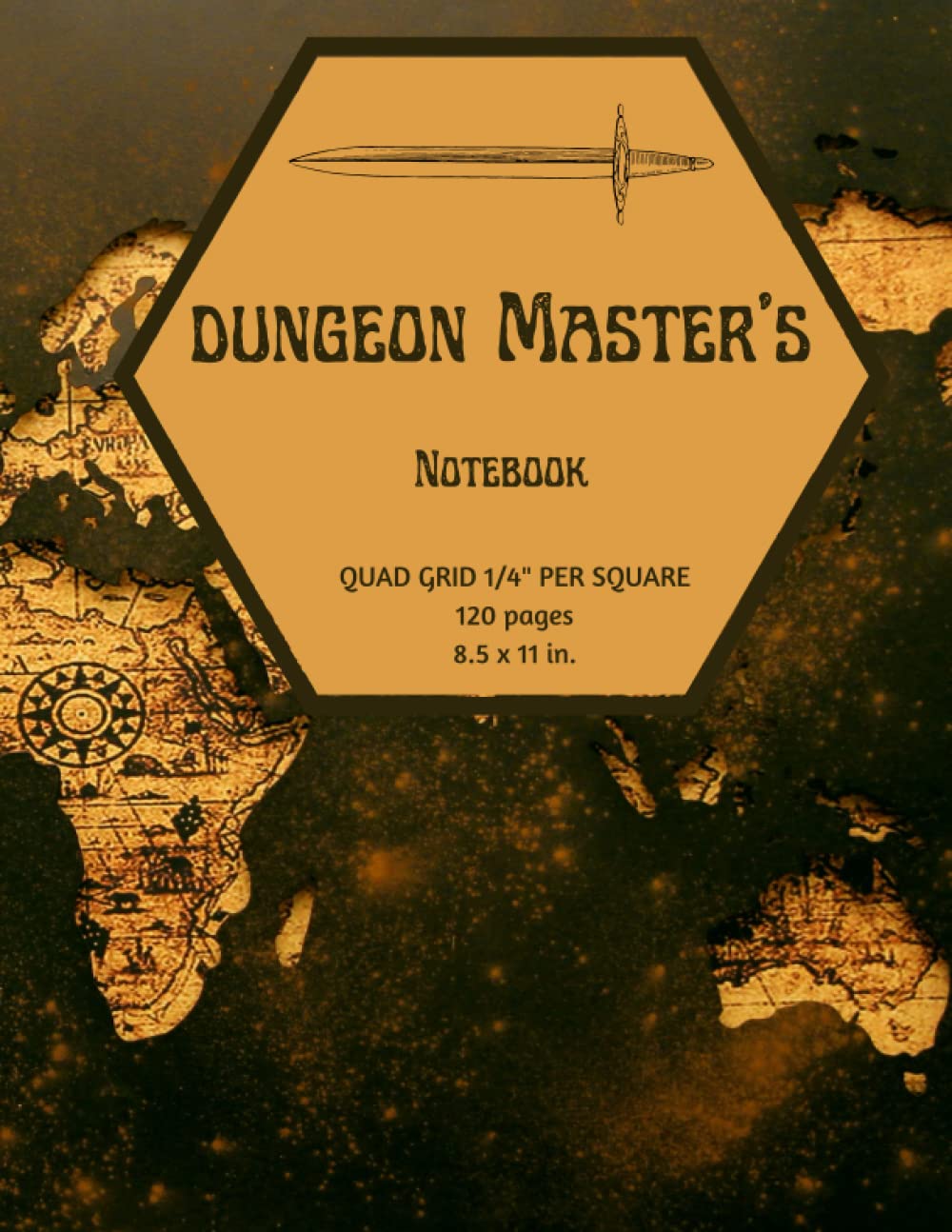 Dungeon Master's Notebook: 120 Page, 8.5 x 11" Graphpaper Notebook