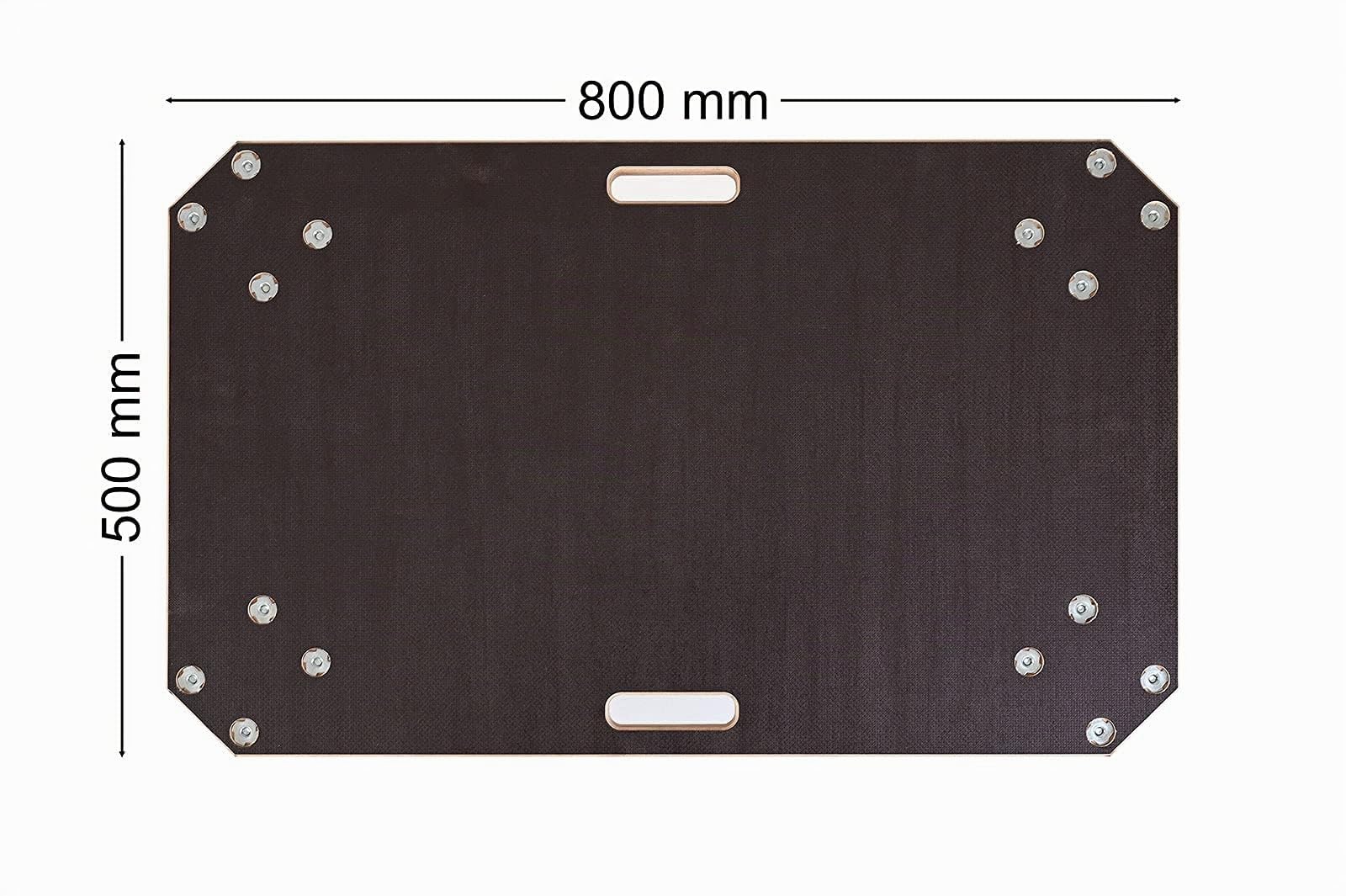 Rollbrett (Schwerlast) | Made in Germany | robuster Transportgehilfe | inkl. 2X Feststellbremse | 18mm Multiplex-Siebdruckplatte | mit 450 kg Trageleistung | 80x50 cm