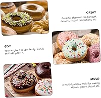 Vista 4 de Molde de fundición de donas antiadherente Molde de dona a juego Cortadores para Navidad