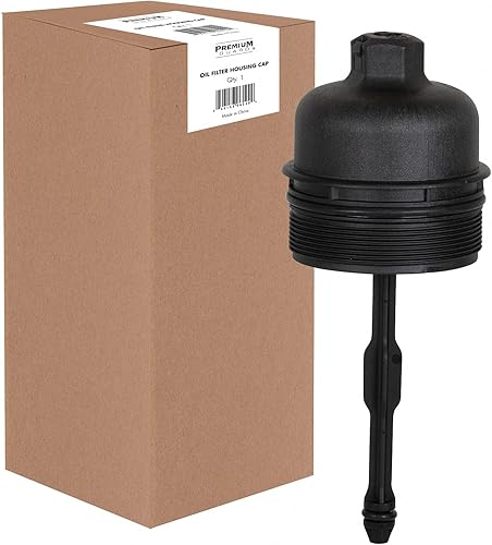 PG CAP5848 Tapa de carcasa del filtro de aceite, compatible con Hyundai Genesis 2011-09, Kia Sedona 2010-09, Sorento 2008