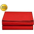 Luxury Flat Sheet on Amazon Elegant Comfort Wrinkle-Free 1500 Premier Hotel Quality 1-Piece Flat Sheet, King Size, Burgundy