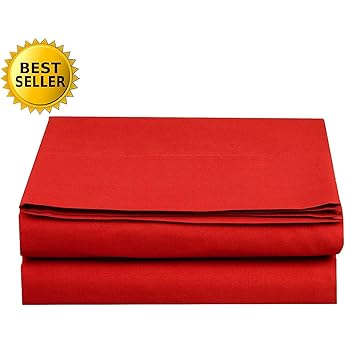 Luxury Flat Sheet on Amazon Elegant Comfort Wrinkle-Free 1500 Premier Hotel Quality 1-Piece Flat Sheet, King Size, Burgundy