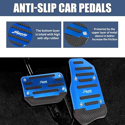 Red Non-Slip Car Brake Pedal Cover - Auto Accessories, Anti-Skid & Easy Install