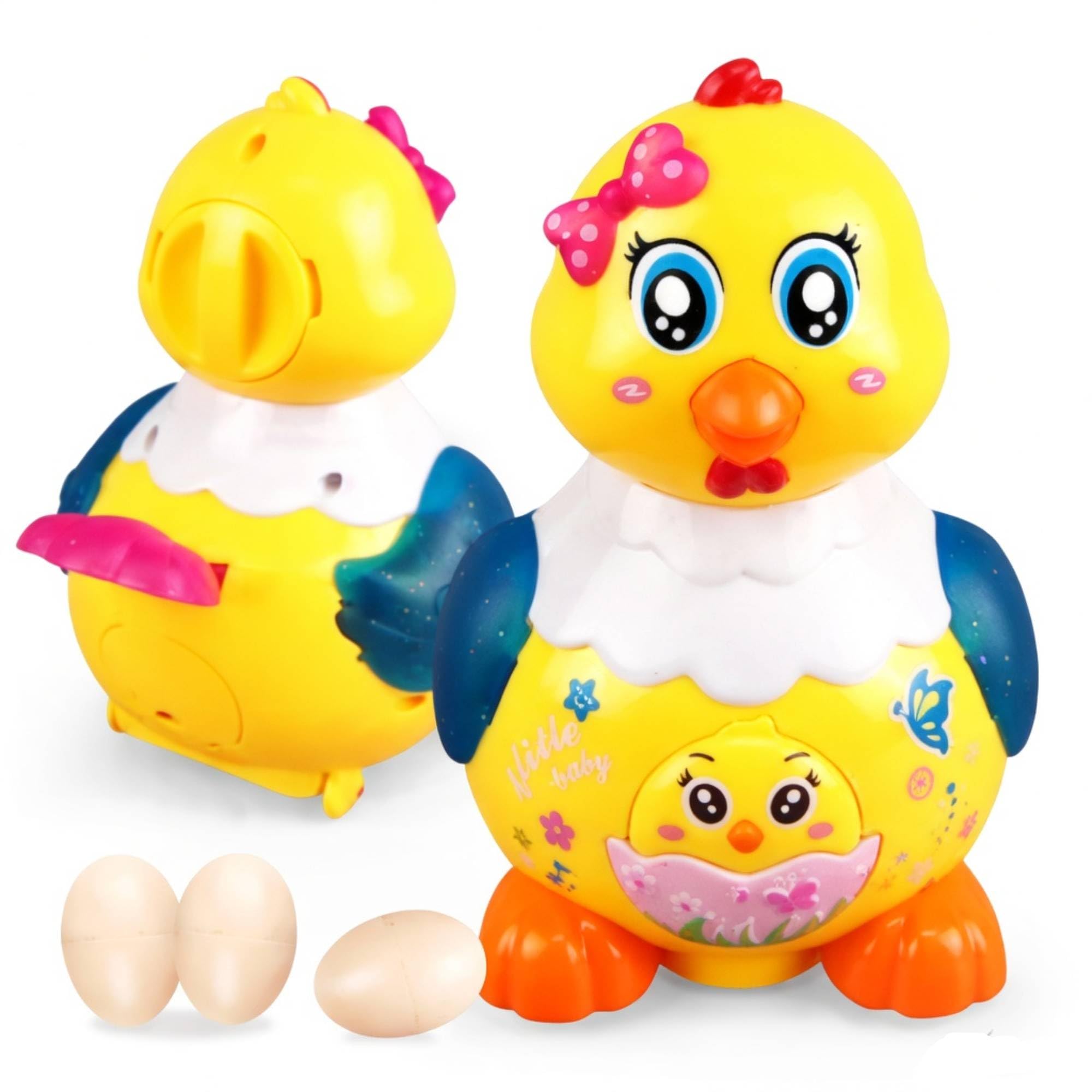 Funny Hen Electric Toy with Egg Laying | Musical Dancing Chicken Toy with Lights | Interactive Learning Toy for Toddlers & Kids (3+ Years)-image-49
