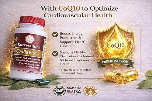 Miniatura 5 de Cardiavite+. Apoya el colesterol y el triglicérido saludables. Certificado GMP, sin gluten. Fabricado en Estados Unidos