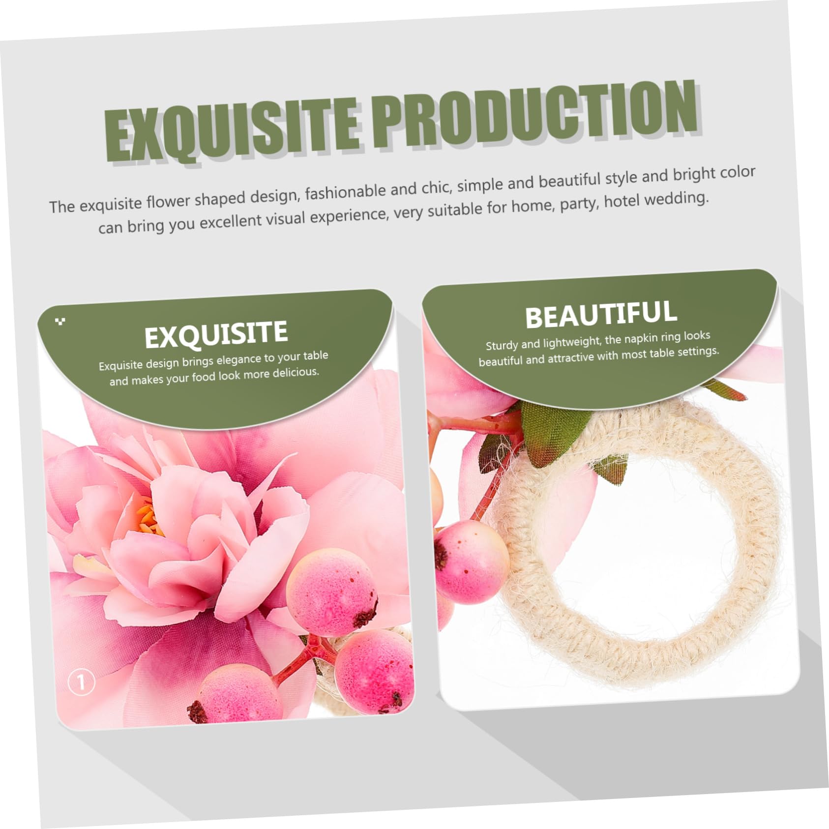 PRETYZOOM 18stücke Teiliges Serviettenring Blumenmotiv Elegante Tischdekoration Für Hochzeiten Feiern Und Bankette Robuste Kreative Serviettenhalter Für Festliche Anlässe Für