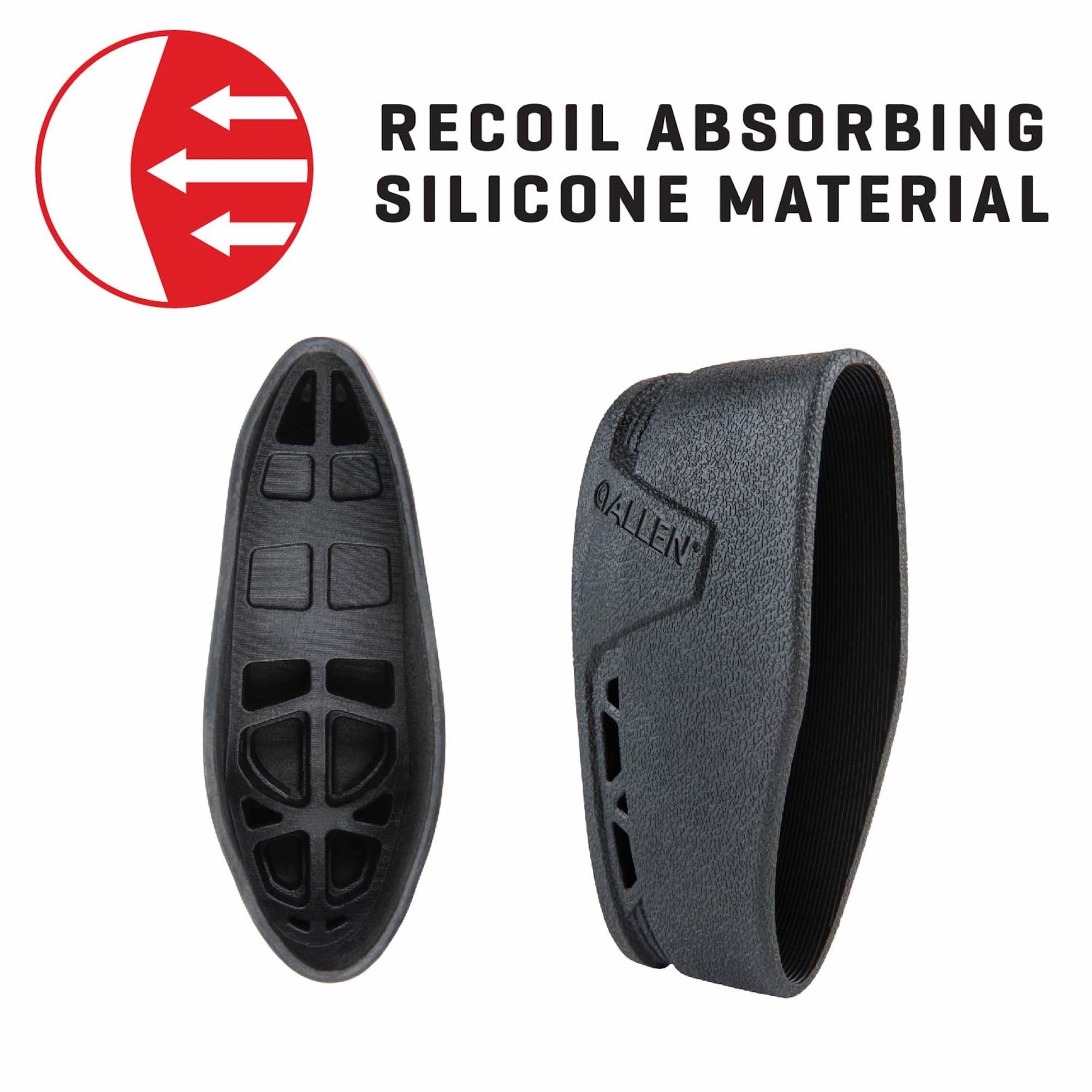 Allen Company Recoil Eraser II Slip-On Pad, Medio, Nero