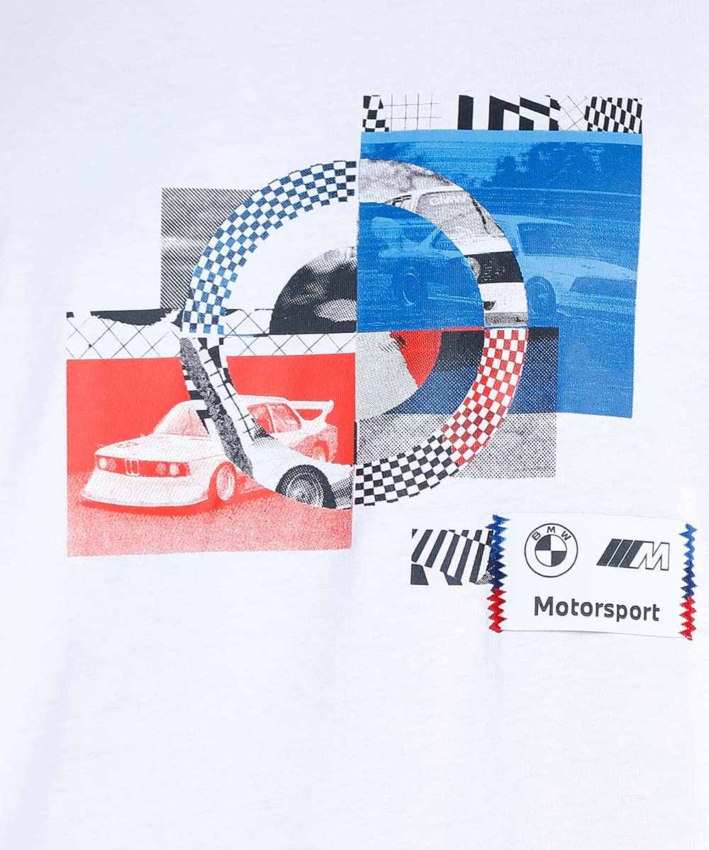 PUMA Męski T-Shirt BMW M Motorsport Statement z autografiką