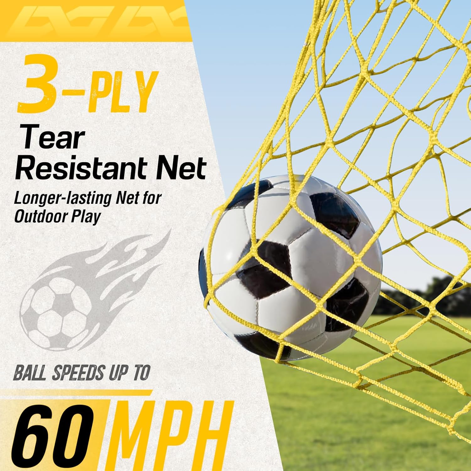 PodiuMax Kids Soccer Goal Set of 2, 4x3ft Pop up Portable Soccer Goals for Backyard, Soccer Net for Kids Age 3 4 5 6 7 8, Toddler Soccer Goal Gift with 1 Ball, 1 Target Net, 10 Cones, 2 Targets