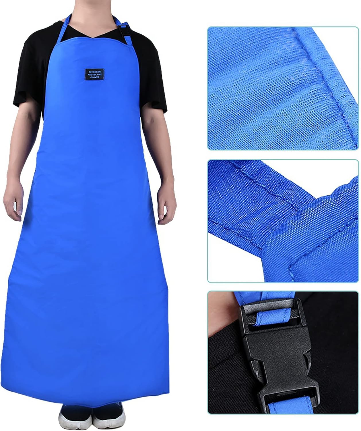 Cryogenic Gloves Waterproof Comfortable and Insulating Gloves for Low Temperature Applications(110CM)
