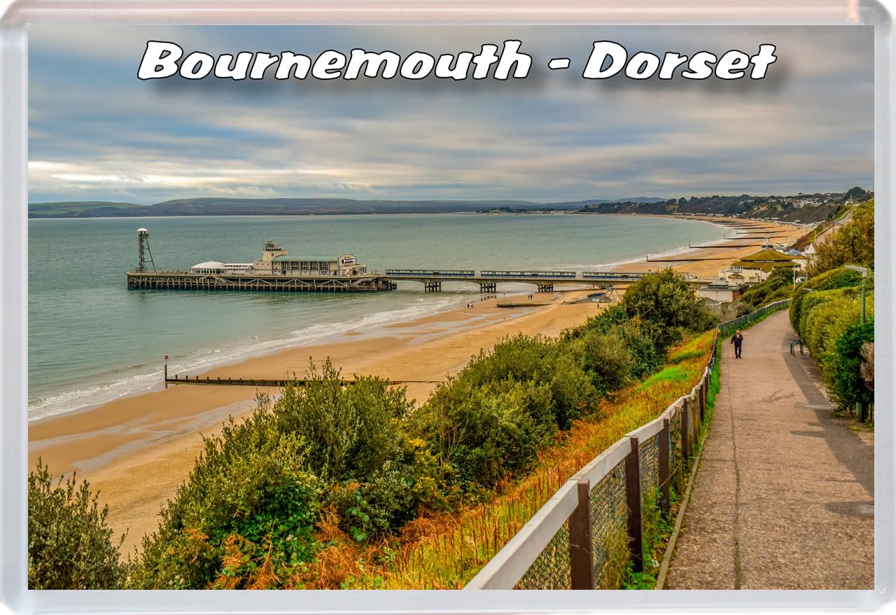 Baked Bean Store Multicolor Bournemouth - Dorset - 96 X 67Mm Jumbo Fridge Magnet/Magnets Bbsfhm682