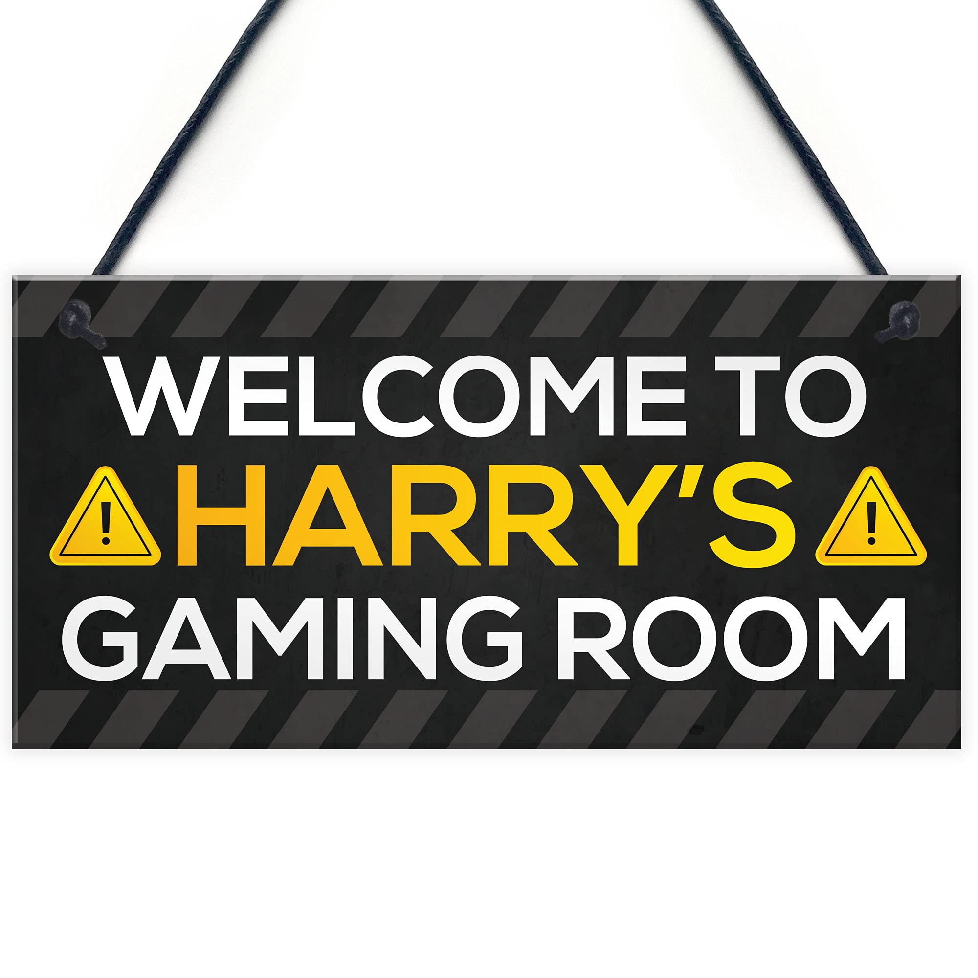 Personalised Gaming Room Sign For Son Dad Brother Bedroom Man Cave Sign