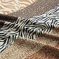 Vista 2 de WPM - Juego de alfombras de baño y cortina de ducha con estampado de leopardo animal, alfombra de baño absorbente de lujo, alfombra de contorno