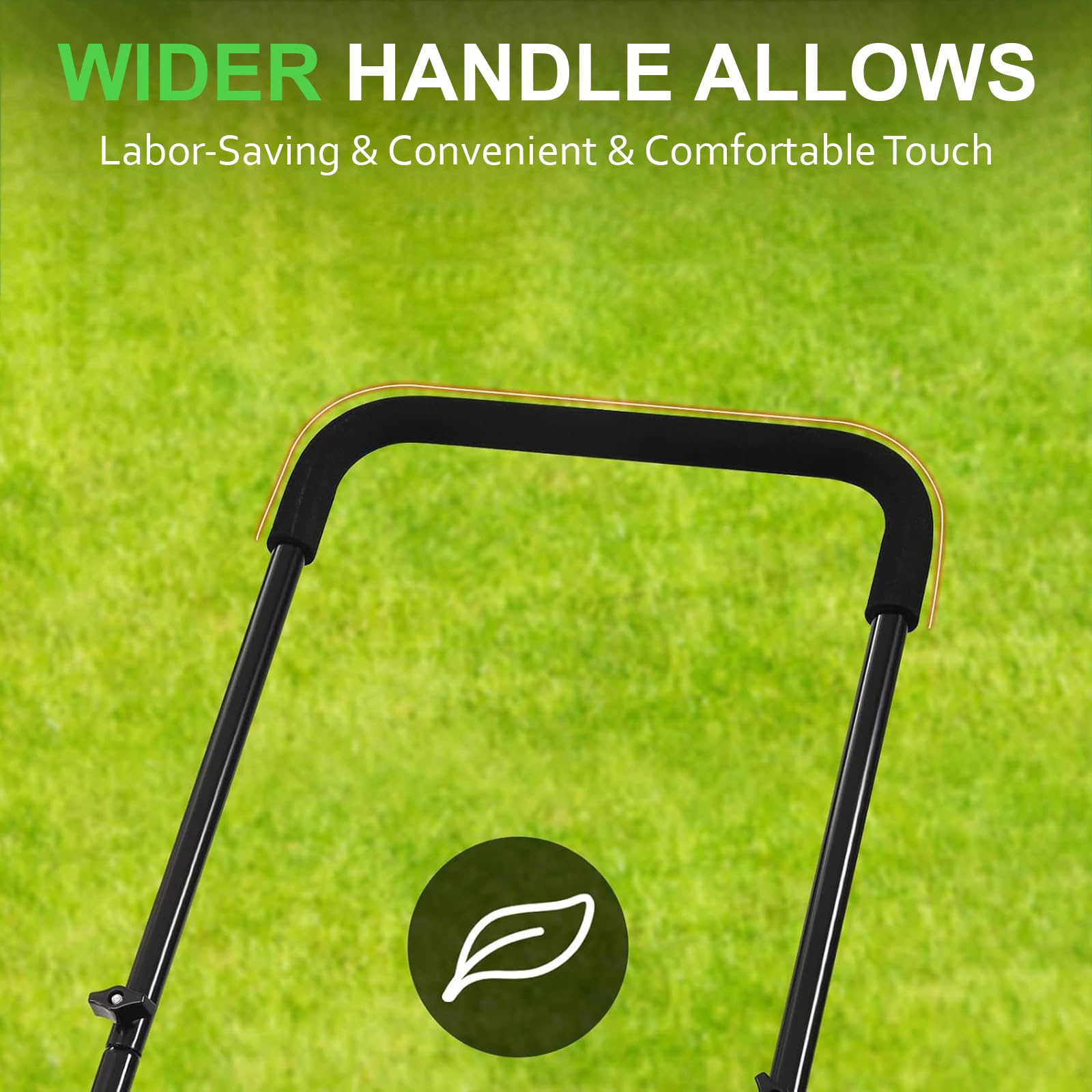 Neptune Simplify Farming Hand Push Manual Lawn Mower 16-Inch 5-Blade with 35 Liters Grass Catcher | Adjustable Handle Height | Grass Cutter Machine Sweeper for Home Garden and Park Greening - Image 9 thumbnail