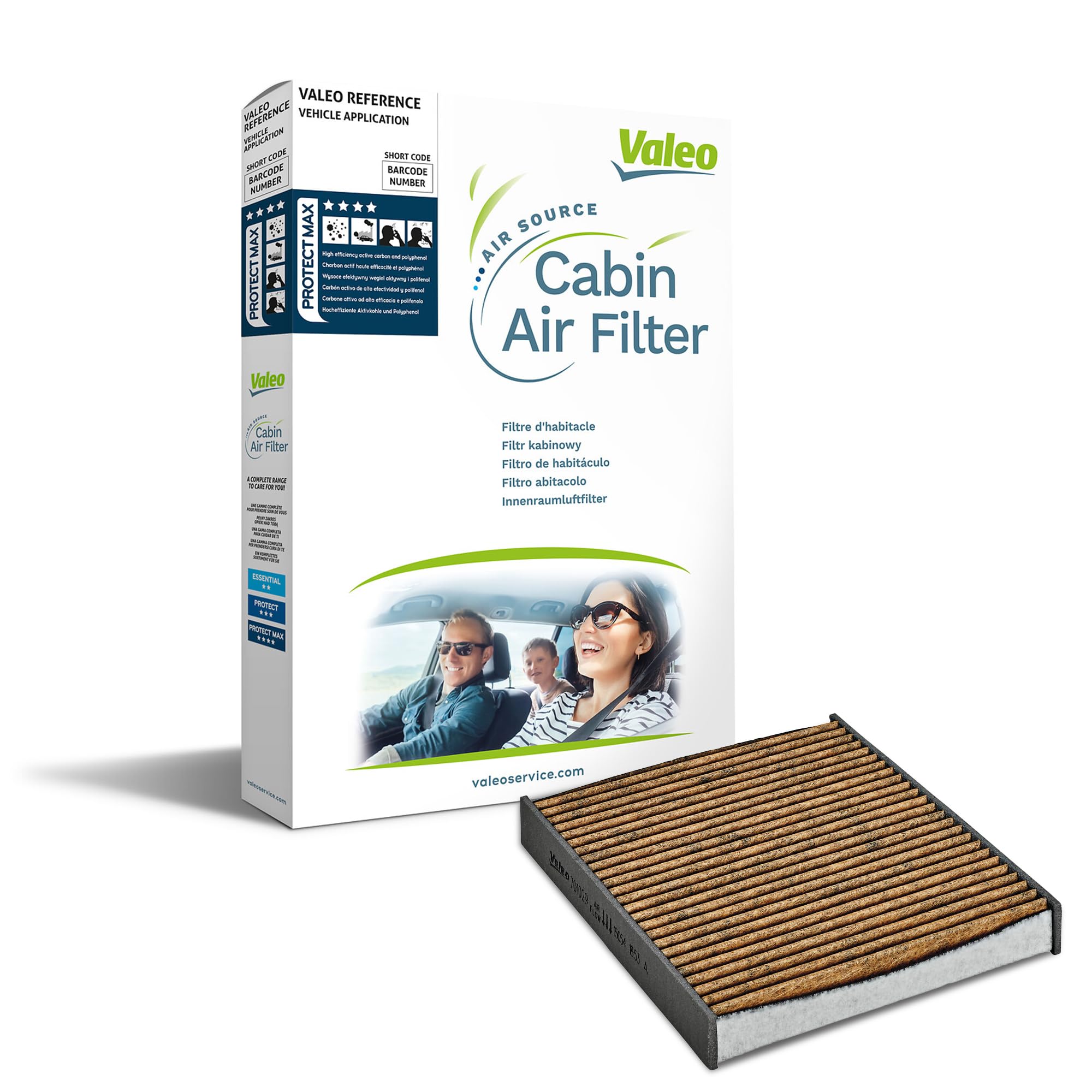 Filtre, air de l'habitacle VALEO CLIMFILTER PROTECT 715704 Filtre à charbon actif - Achetez