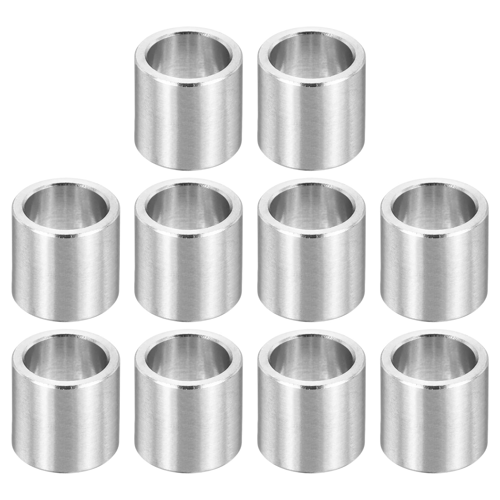 PATIKIL M12 Stainless Steel Spacers, 12Pcs Metal Spacer 12mm ID x 16mm OD x 16mm l Screw Standoff for 1/2" or M12 Screw
