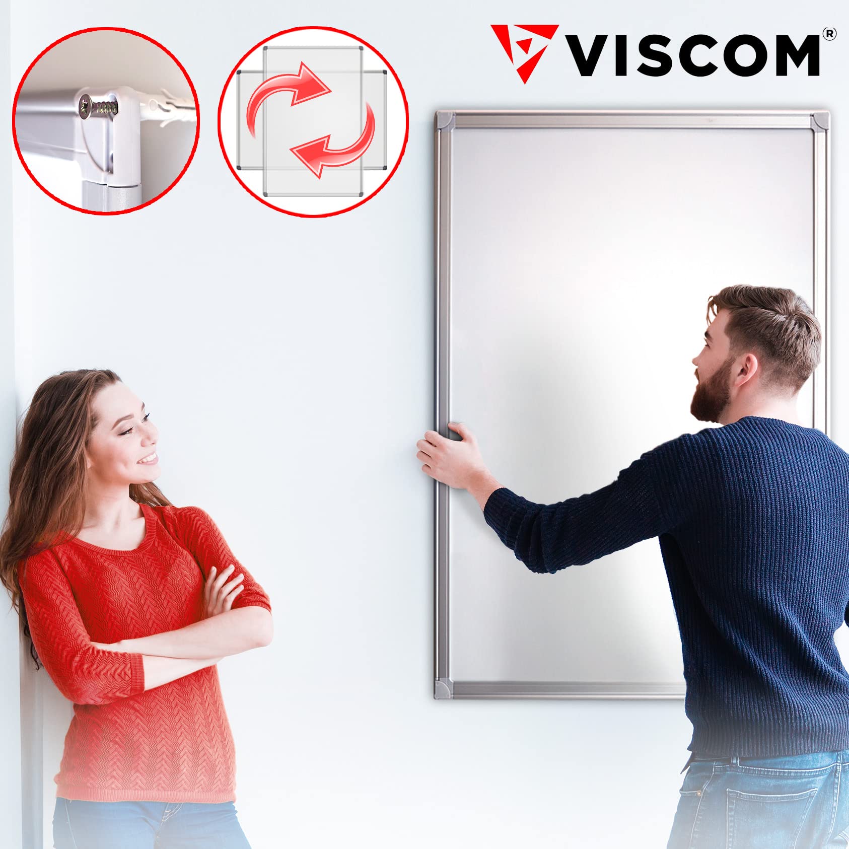 Whiteboard NOTE - schutzlackierte Magnettafel beschreibbar - 75x110 cm
