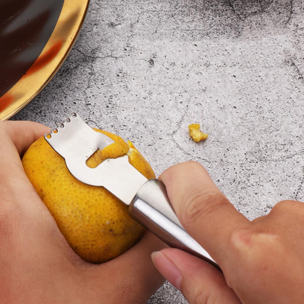 COLLBATH 3pcs Manual Grater Stainless Steel Tools Lemon Zester Multipurpose Peeler for Cooking Easy to Clean