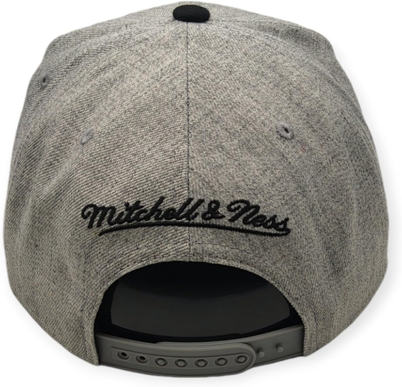 Brooklyn Nets Mitchell & Ness Snapback Gray Crown Black Visor XL Pop Team