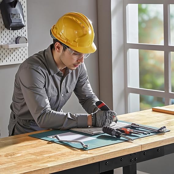 SPECRAFT 72-Inch Black Adjustable Heavy-Duty Workbench