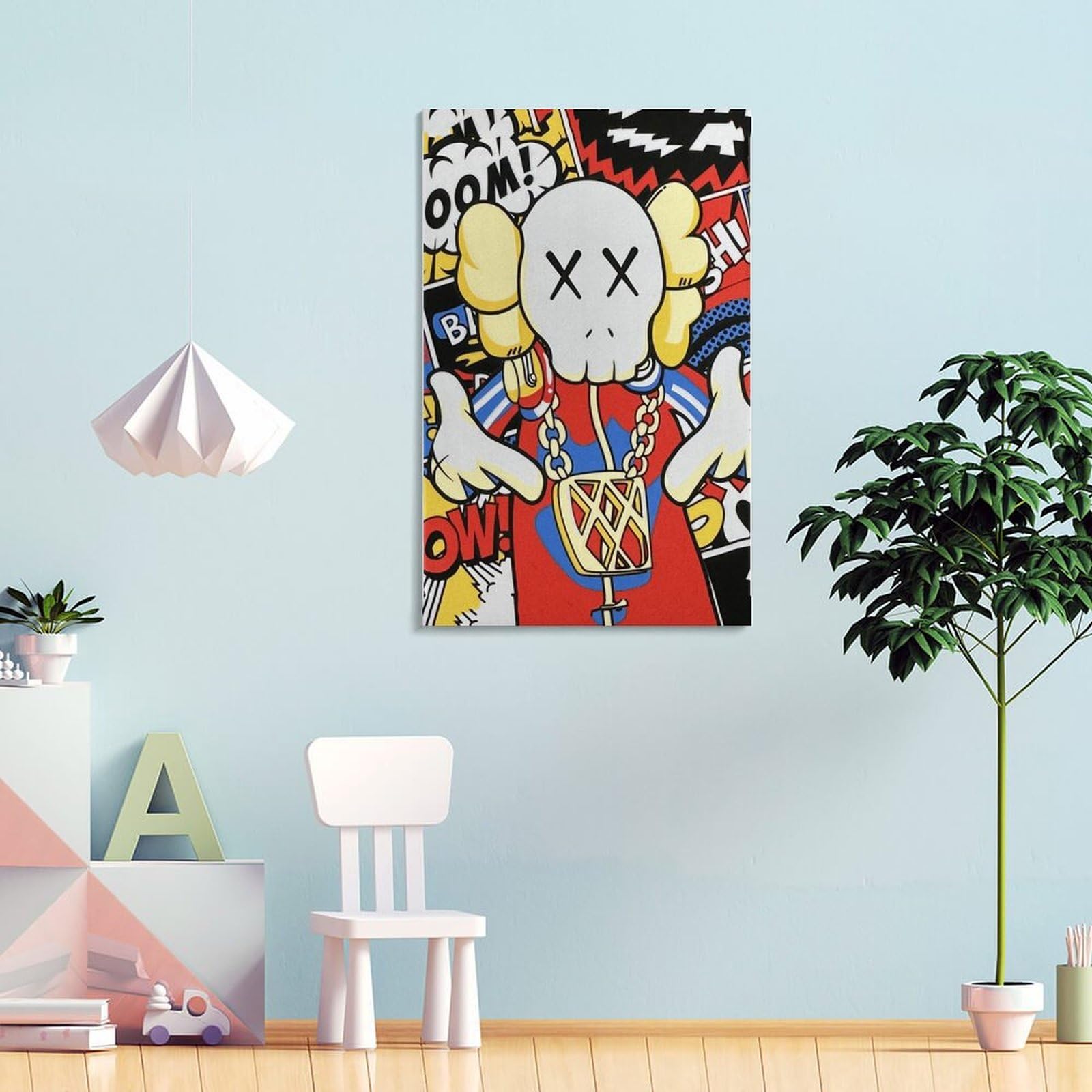 Amazon.co.jp: KAWS Sesame Street 絵画 インテリア カウズ セサミ