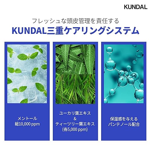 Miniatura 3 de KUNDAL - Champú refrescante oficial Kundal Cool & Clear 16.9 fl oz (16.9 fl oz), menta aguamarina, cuidado del cuero cabelludo, champú fresco,