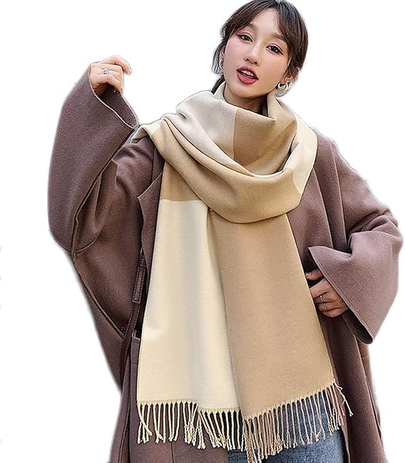 Amazon レディース ストール 軽量 無地 ひざ掛け かわいい おしゃれ 秋冬 羽織 大判 着物 ショール マフラー カシミヤ タッセル 防寒対策 膝かけ コーデ 成人式 誕生日 記念日 巻き方 贈り物 ギフトストール風カーディガン マフラー 通販