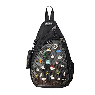 Oxford Ita Bag Kawaii Pin Display Chest Pack-With Insert Board-Single Shoulder Bag Sport Backpack Hiking Daypack - Amazon product rated Grade B