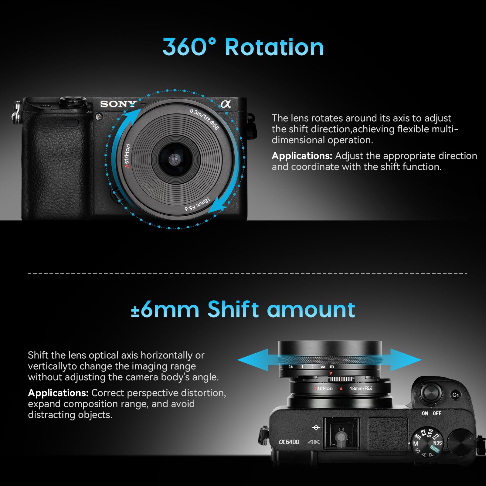 AstrHori 18mm F5.6 APS-C Obiettivo grandangolare manuale per Fuji X Mount - Dettaglio