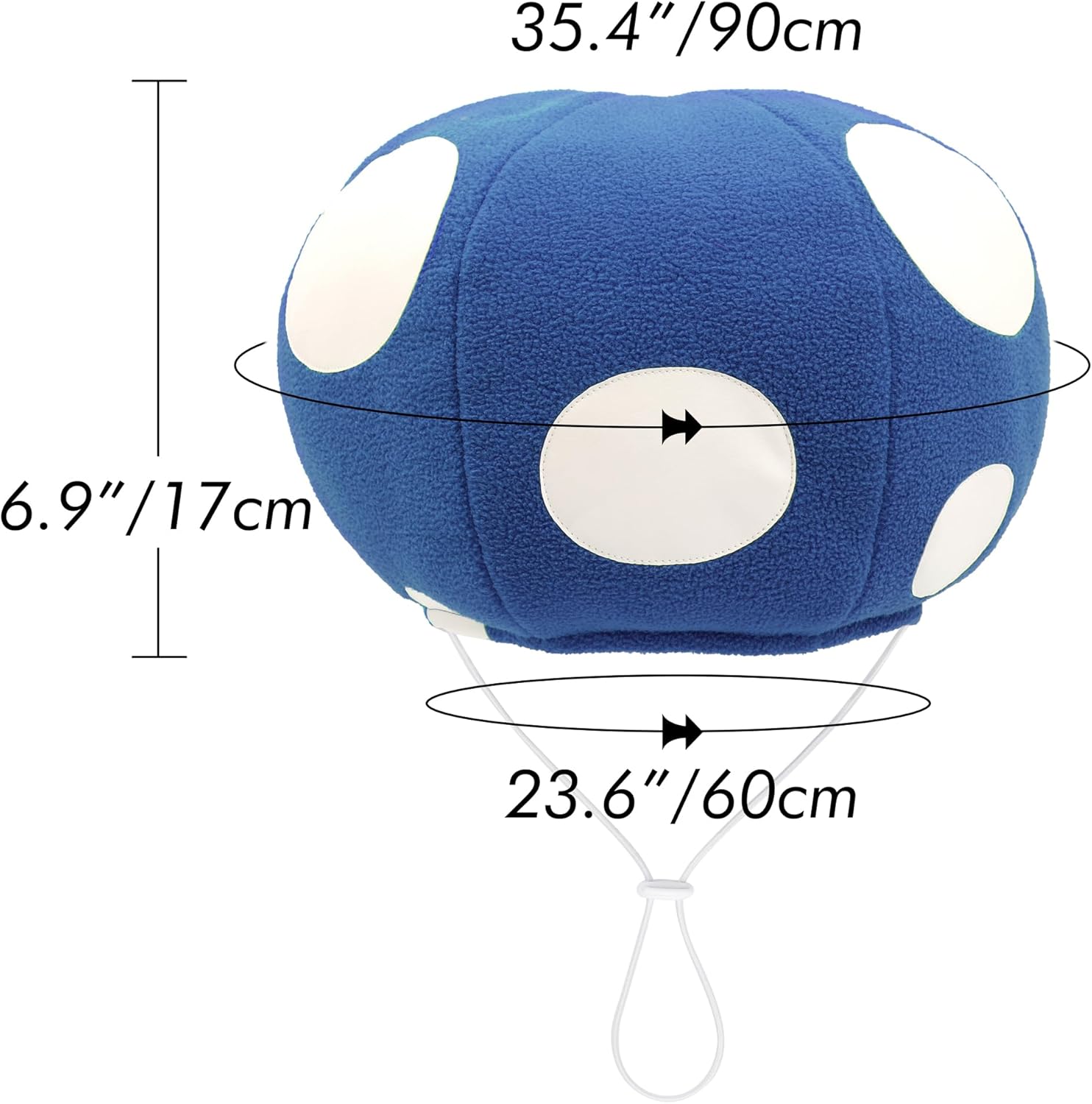 C-ZOFEK Multicolor Mushroom Toad Hat Spotted Cap Game Cosplay Costume for Halloween Christmas - Image 2