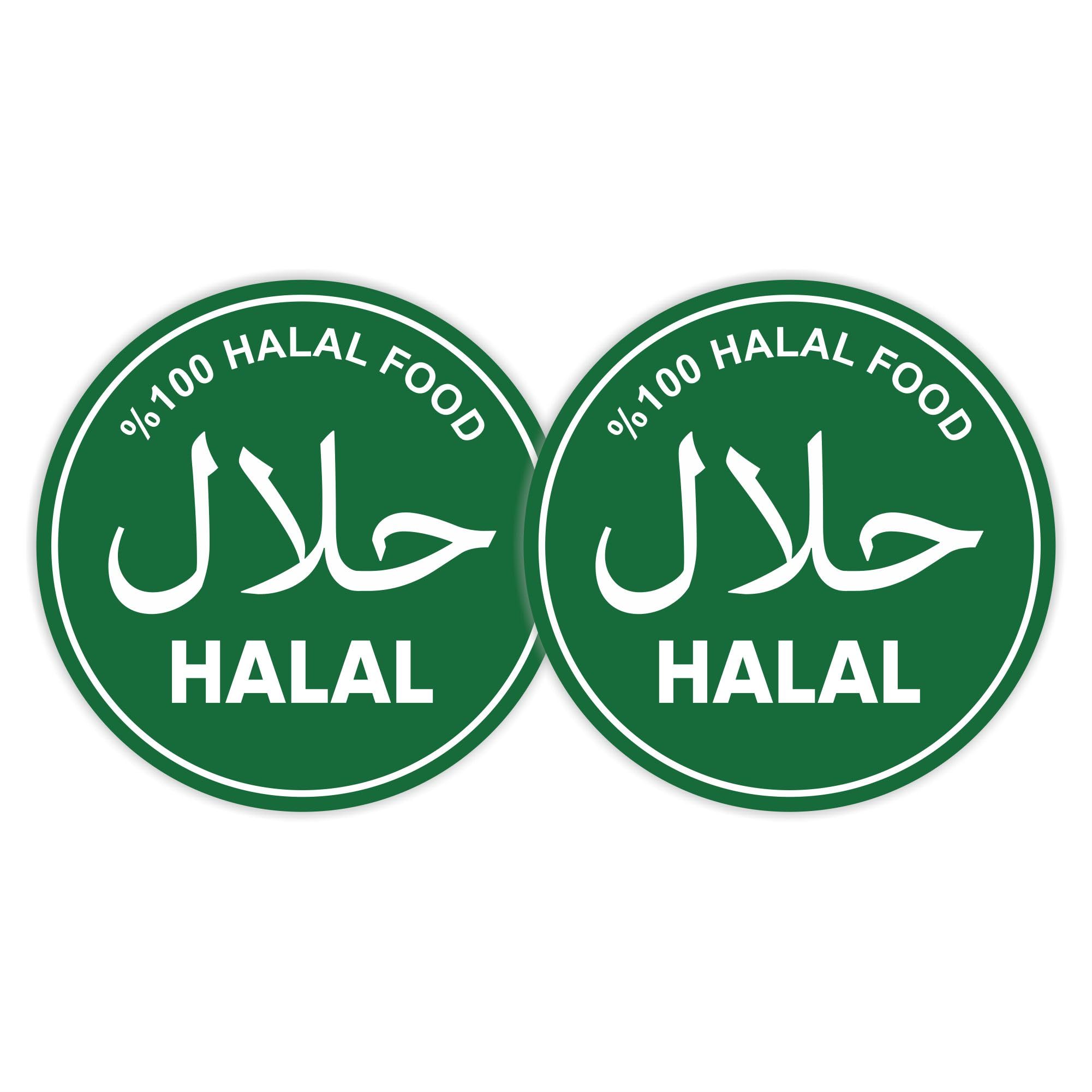 1 x halal bord, halal winkel bord vinyl sticker