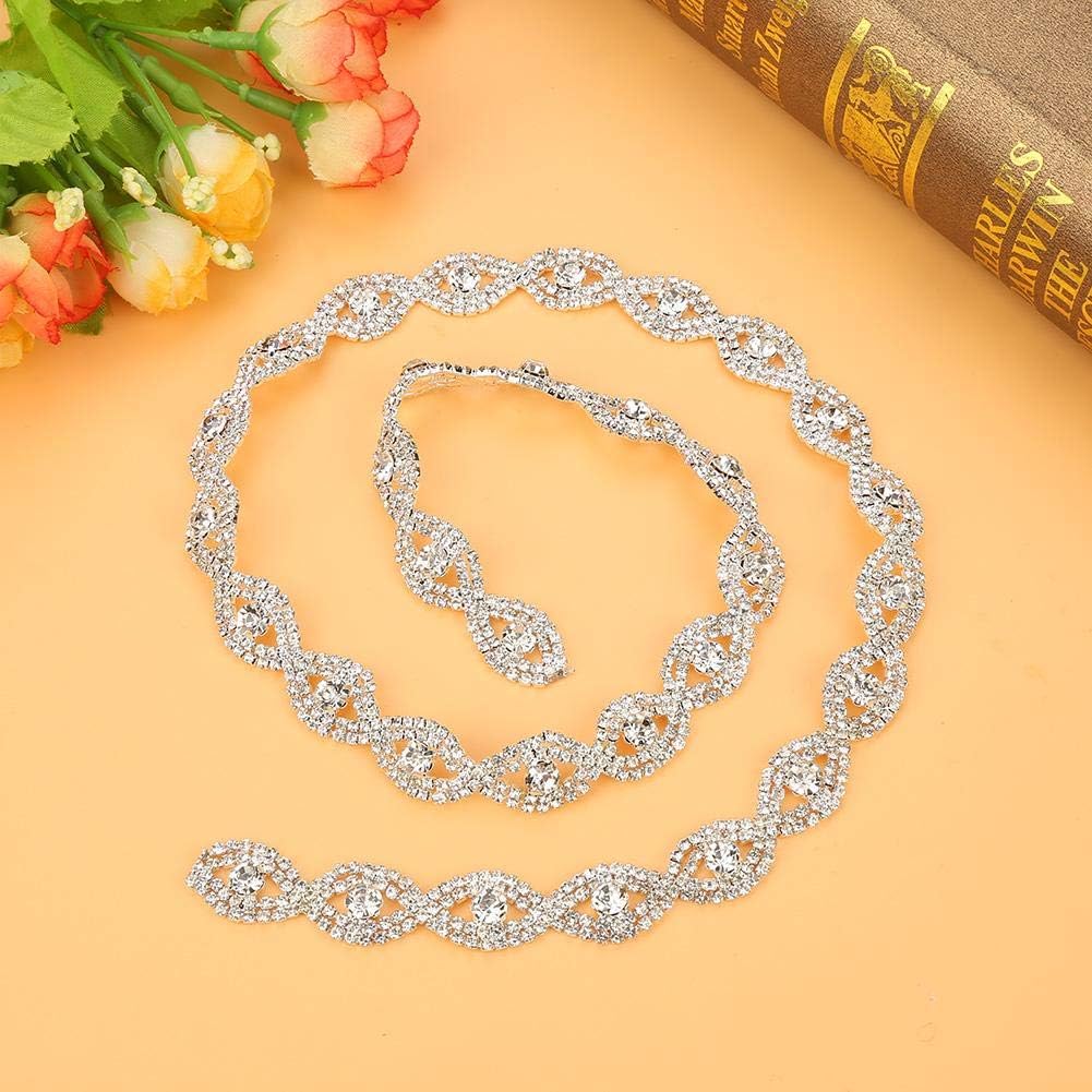 Liyeehao Decorative 1 Yard Bling Rhinestone Ribbon, Sparkling Rhinestone Roll, Rhinestone Wrap - Image 4