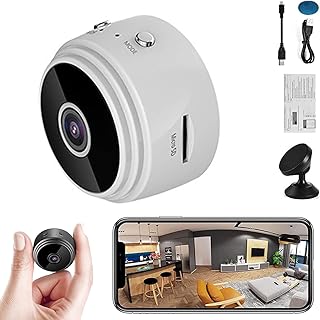 Camtrix Magnetic Mini Security Camera, Upgraded Spy Camera Hidden Camera, Wifi Wireless Mini 1080p HD Nanny Camera, Night Vision Motion Detection Security Cam Cameras for Indoor and Outdoor (White)