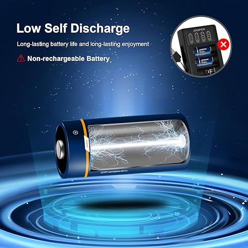 Miniatura 4 de JESSPOW CR2 3V Non-Rechargeable Lithium Batteries, CR2 Battery for Golf Rangefinder, Alarm Systems, Motion Sensor, Smoke Detector, Flashlight,