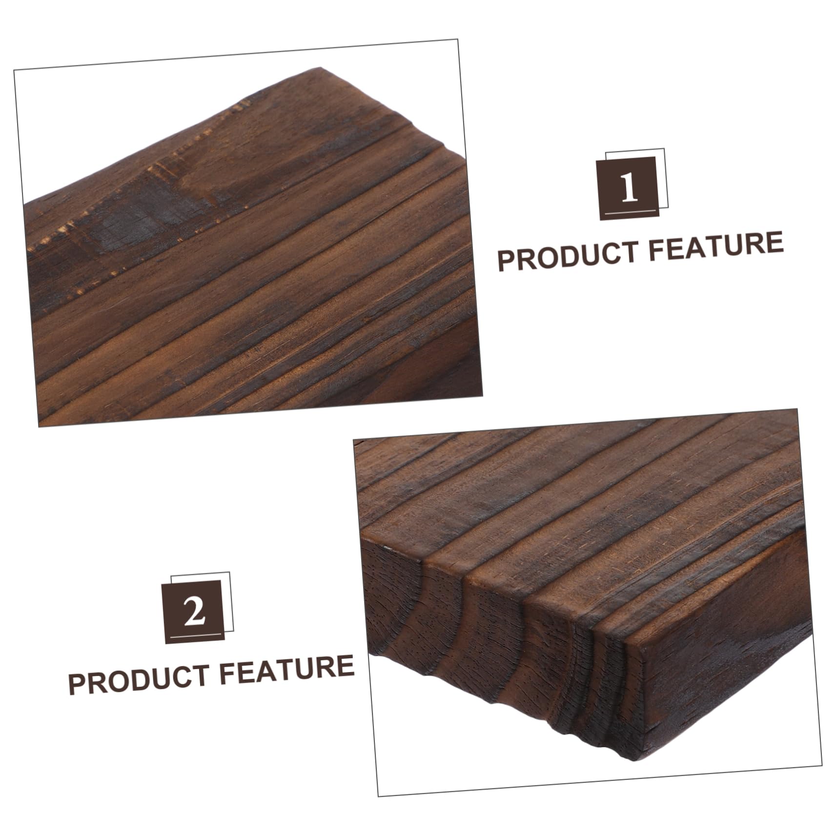 PRETYZOOM Wood Board Decorations for Fish Tank Carbonized Wood Aquarium Prop Landscape 1pc