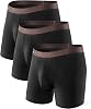 DAVID ARCHY Mens Underwear Boxer Briefs Lightweight Breathable Soft Moisture-Wicking with Fly Underwear for Men Multipack