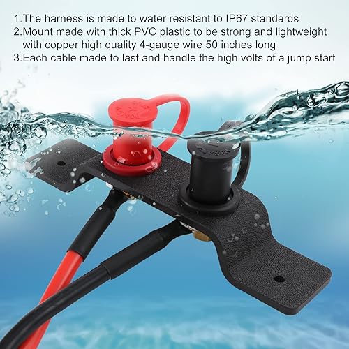 Miniatura 2 de Poste de batería con cables de alto voltaje resistentes al agua para Can Am Maverick X3 encaja en agujeros de fábrica y hardware