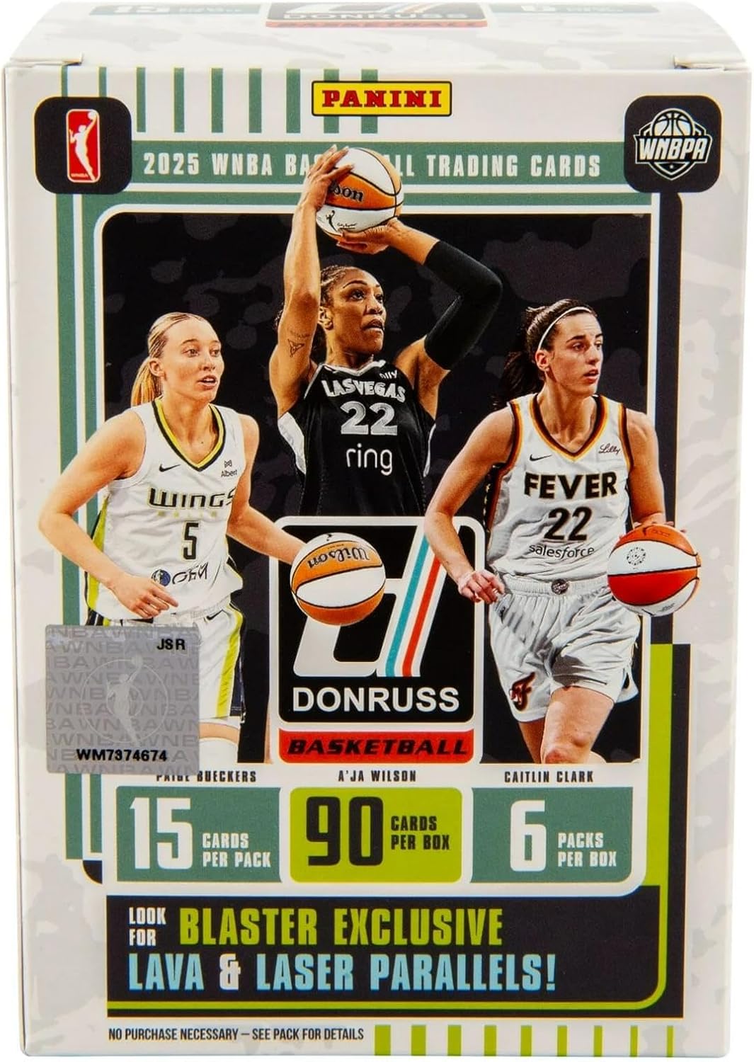 2024–25 Panini Donruss WNBA Basketball Blaster Box – Official Trading Cards – Includes Rookie Cards, Inserts & Parallels – Sealed Retail Box