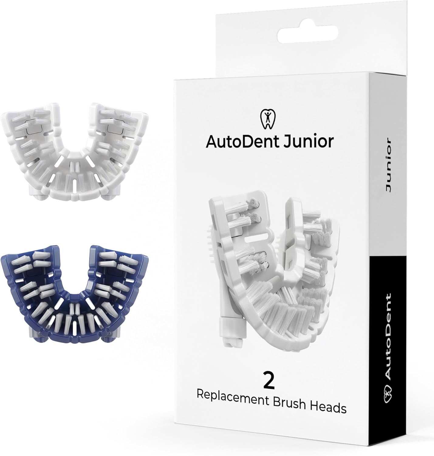 Junior Toothbrush Replacement Heads (2 Pack) - Soft Bristles, Kids Toothbrush Refills, Gentle & Safe Oral Care